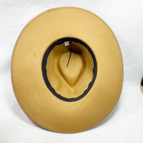 Tan Felt Wide Brim Rancher - Picture 2 of 14